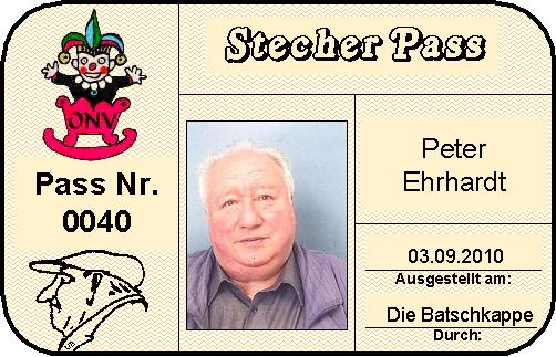 Pass Ehrhardt Peter
