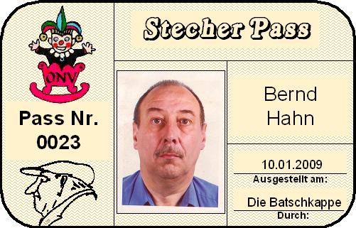Pass Hahn Bernd